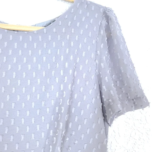 Anthropologie Sunday In Brooklyn Georgiana Bows Textured Mini Dress - Picture 8 of 12